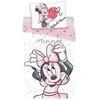 Patalynė bawełniana 140x200 Myszka Mini 6060 Minnie Mouse balta rožinė poszewka 70x90 JF24