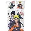 Patalynė bawełniana 140x200 Naruto pilka kolorowa poszewka 70x90 JF24