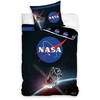 Patalynė bawełniana 140x200 Nasa juoda kosmos kosmonauta poszewka 70x90 C24