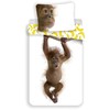 Patalynė bawełniana 140x200 Orangutan 8149 wesoła małpka małpa banany poszewka 70x90