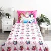 Patalynė bawełniana 140x200 Princess Princesės rožinė poszewka 70x90 JF24