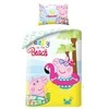 Patalynė bawełniana 140x200 Świnka Peppa kolorowa PE-3266BL poszewka 70x90 + maišelis bawełniany Halantex