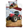 Patalynė bawełniana 140x200 Traktor raudona kolorowa poszewka 70x90 C24