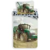 Patalynė bawełniana 140x200 Traktor žalia 4133 pole poszewka 70x90 dziecięca