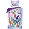 Patalynė bawełniana 140x200 Trolle violetinė poszewka 70x90 Kids 12 Halantex