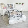 Patalynė bawełniana 140x200 Tygrys balta 8088 Tiger baltas poszewka 70x90