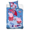 Patalynė bawełniana 160x200 Świnka Peppa Pig poszewka 70x80