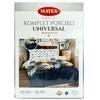 Multitex Patalynė bawełniana 220x200 Liście geometria balta pilka geltona grafito Universal Matex