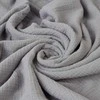 Multitex Medvilninis muslino patalynės komplektas, 220x200 cm antklodės užvalkalas su 2 pagalvių užvalkalais, kvėpuojantis dvigubas audinis, nesiglamžanti patalynė, OEKO-TEX sertifikatas, grafito pilka