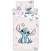 Patalynė bawełniana 140x200 Lilo i Stitch rožinė balta poszewka 70x90 JF 24