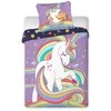 MCU Patalynė dziecięca 100x135 Kucyk Pony violetinė 022 Przytulaki bawełniana poszewka 40x60
