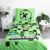 Patalynė dziecięca 140x200 Minecraft "Out of the Box" žalia poszewka 70x90 JF24