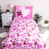 Patalynė dziecięca 140x200 Myszki Mini Miki 9527 Minnie Mickey Mouse poszewka 70x90