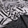 Patalynės komplektas Multitex Patalynė flanelowa 160x200 F-91 pilka grafito ornamenty paski Matex