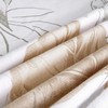 Medvilnės flanelės patalynės komplektas 220x200 cm, šiltas ir minkštas, su lapų raštu, balta smėlio žalia, 2 pagalvių užvalkalai, flanelinė patalynė miegamajam