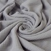 Muslino kūdikių patalynės komplektas, 100x135 cm antklodės užvalkalas su pagalvės užvalkalu ir apsaugėle, 100% medvilnė, Oeko-Tex sertifikatas, pilkas, vaikiška patalynė