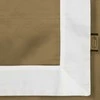 Eurofirany Atlasinis patalynės komplektas 160x200, aukso baltumo su dekoratyviniu apvadu, švelni patalynė, elegantiškas miegamojo dekoras, medvilnės poliesterio patalynė Patalynė