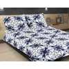 Patalynės komplektas Matex Patalynė satynowa 160x200 ornamenty tamsiai mėlyna balta 10A Premium