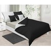 Patalynės komplektas Multitex Patalynė satynowa 220x200 Double Face balta juoda 01+48 KG