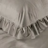 Patalynės komplektas Eurofirany Medvilninio satino patalynė 220x200 cm su raukiniais, antklodės ir pagalvių užvalkalai, užtrauktukas, lengva priežiūra, miegamojo tekstilė Patalynė