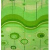 Medvilninės ruoželio patalynės komplektas, 180x200 cm, užsegimas sagomis, žalias saldainio raštas, patvari medvilninė patalynė, nakvynės namų patalynė, kaimo turizmo patalynė, viešbučio patalynė