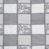 Medvilnės perkalio patalynės komplektas, 200x220 cm antklodės užvalkalas su raukiniais, pilkas užsegimas sagomis, 100% medvilnė, 140 g/m², komplekte 2 pagalvių užvalkalai, minkšta patalynė miegamajam