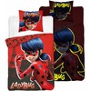 Detexpol Tamsoje švytinti patalynė 140 x 200 „Miraculous Ladybug and Cat Noir“ medvilnė