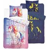 Detexpol GLOWING UNICORN PATALĖS UNICORN 140x200cm FLUO DREAM ROŽINĖ
