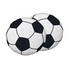 Poduszka dekoracyjna 35 cm Football piłka balta juoda kształtka przytulanka
