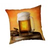 Poduszka dekoracyjna 40x40 Piwo kufel 9589 Cushion Beer młodzieżowa na prezent