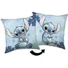 Poduszka dziecięca 40x40 Lilo i Stitch mėlyna JF24