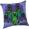 Poduszka dziecięca 40x40 Minecraft Moby przychodzą po ciebie violetinė JF24