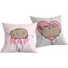 Poduszka dziecięca 40x40 Pusheen Kot Nap rožinė pilka H1