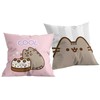 Poduszka dziecięca 40x40 Pusheen Kot rožinė pilka tort H1