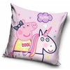 Poduszka dziecięca 40x40 Świnka Peppa Pig 5770 jednorożec koń konik kucyk gwiazdki rožinė