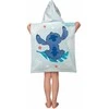Poncho vaikams 50x115 Lilo and Stitch mėlyna ręcznik su kapturem dziecięcy Jf24