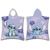 Rankšluostis Poncho vaikams 50x115 Lilo i Stitch violetinė ręcznik su kapturem dziecięce August 23