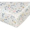 Baby Matex Medvilninė paklodė su elastine juostele 70x140 su gėlėmis vaikiškam loveliui