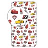 Cars 3 "McQueen" Vaikiška paklodė su guma, 90x200+25 cm
