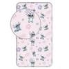Prześcieradło bawełniane su gumką 90x200 Lilo and Stitch rožinė vaikams JF24