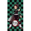Rankšluostis Ręcznik plażowy 70x140 Demon Slayer žalia szachownica Halantex