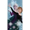 Rankšluostis Ręcznik plażowy 70x140 Frozen 2 Anna i Elza mėlyna bawełniany August 23