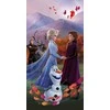 Rankšluostis Ręcznik plażowy 70x140 Frozen 2 Kraina Lodu 9619 Anna Elsa Olaf na wietrze dziecięcy