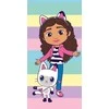 Rankšluostis Ręcznik plażowy 70x140 Koci domek Gabi pasy kolorowy dziecięcy bawełniany Kids25