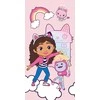 Rankšluostis Ręcznik plażowy 70x140 Koci domek Gabi rožinė bawełniany Gabby´s Dollhouse JF 02