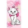 Pink Marie Cat "Rožinė flower" Vaikiškas rankšluostis, 70x140 cm