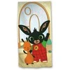 Rankšluostis Ręcznik plażowy 70x140 Królik Bing Hoppit smėlio spalva kolorowy Kids25
