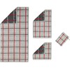 Didelis medvilninis paplūdimio rankšluostis, 80x200 cm, kilpinis audinis, 560 g/m², su pakabinimo kilpa, saunai ir baseinui, antracito raudona spalva, minkštas vonios rankšluostis