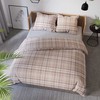 Medvilninio satino patalynės komplektas, 220x200 cm antklodės užvalkalas su dviem pagalvių užvalkalais, 115 g/m² audinio tankis, elegantiška miegamojo tekstilė, minkšta patalynė