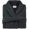 Medvilninis kilpinis chalatas, unisex viešbučio stiliaus chalatas, 450 g/m² tankis, sugeriantis medvilninis chalatas, kelių ilgio namų chalatas, minkštas vonios drabužis